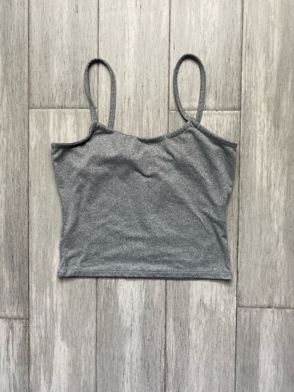Forever 21 Gray Cami Tank Top Women's Sleeveless Crop S